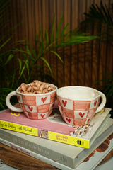 Checkered Hearts Mug