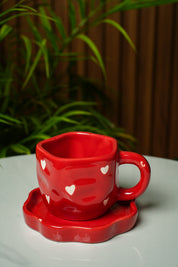 Scarlet Love Cup & Saucer