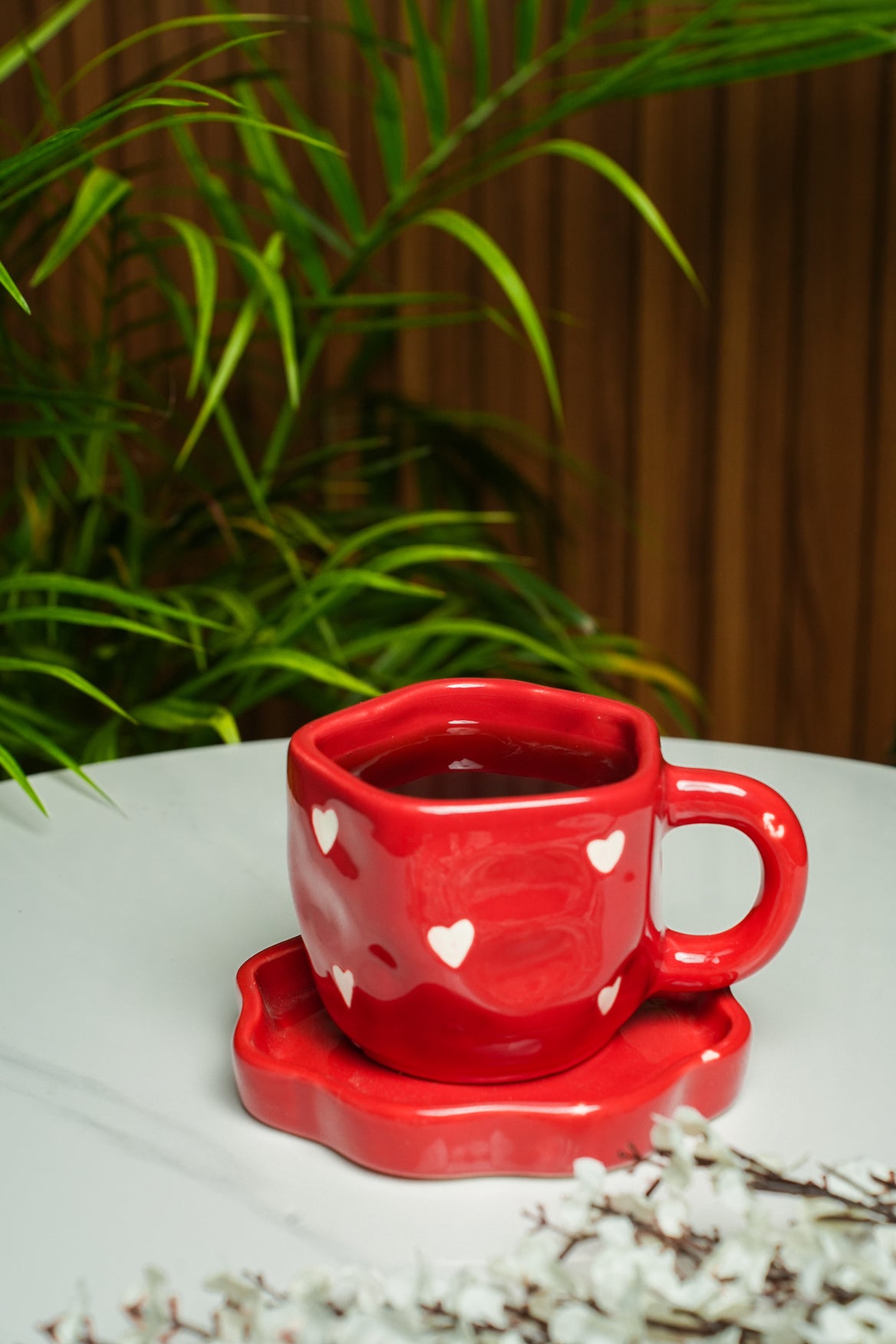 Scarlet Love Cup & Saucer