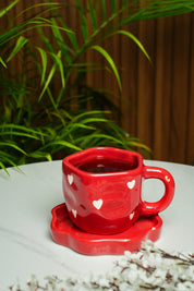 Scarlet Love Cup & Saucer