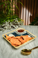 Midnight Swirl Snack Plate