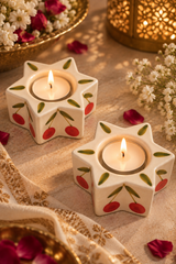 Cherry Bloom Tealight Holder (Set of 2)