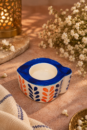 Folk Bloom Tealight Holder (Set of 2)
