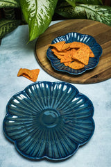 Indigo Petal Plate