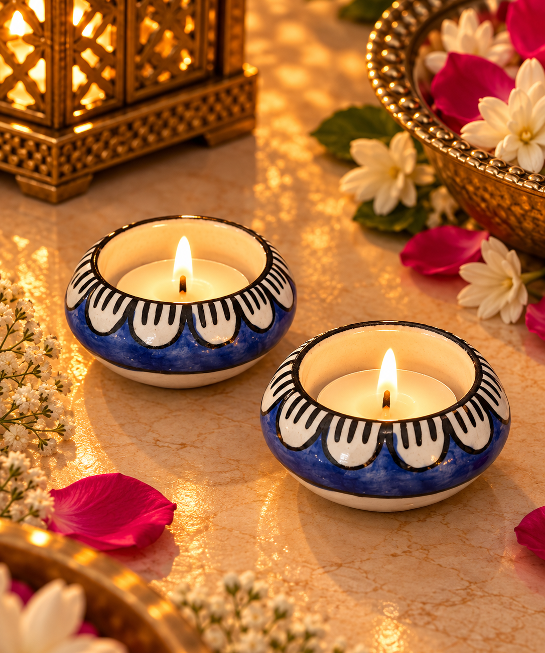 FestiveBlueCeramicCandlelightArrangement.png