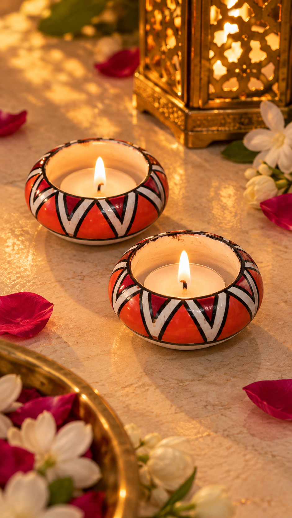 Kumkum Tealight Holder (Set of 2)