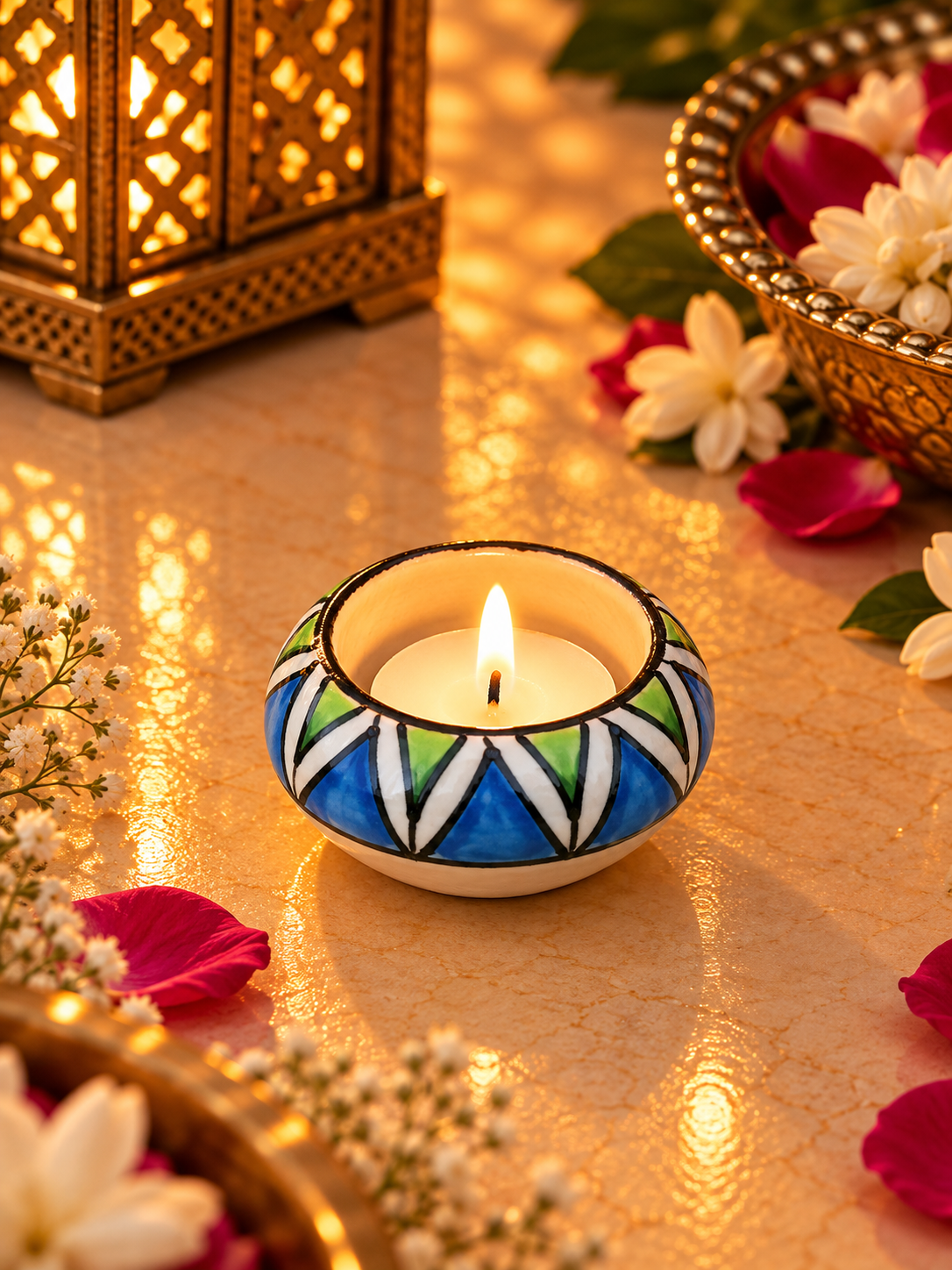 Neelkanth Tealight Holder (Set of 2)
