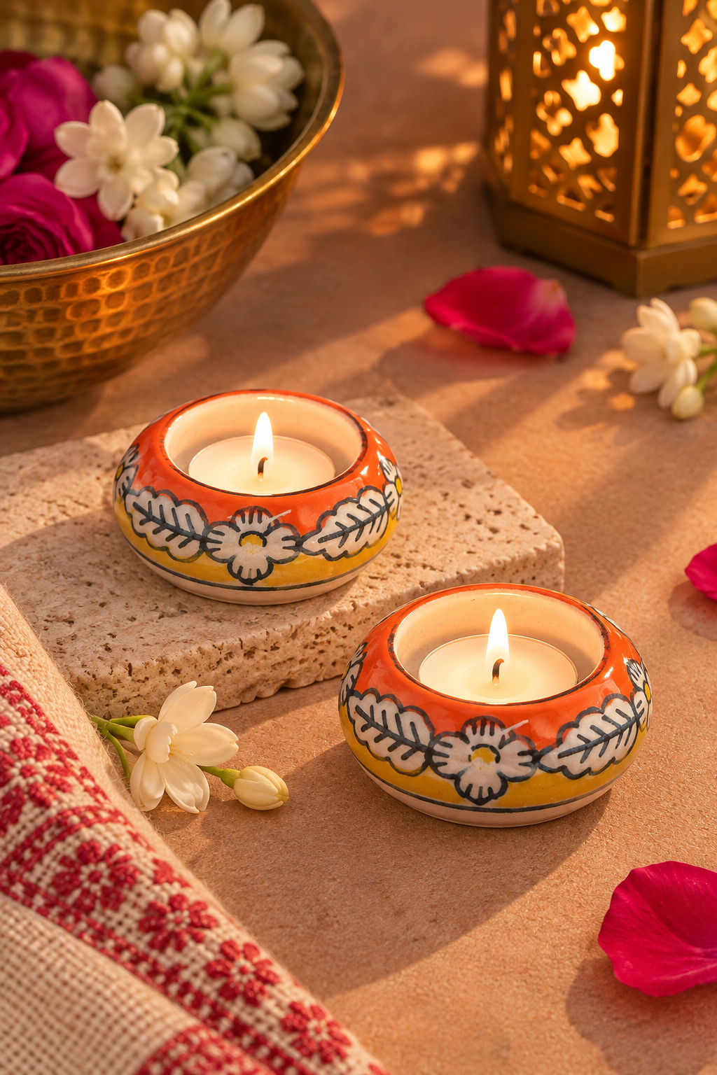 Rangoli Tealight Holder (Set of 2)