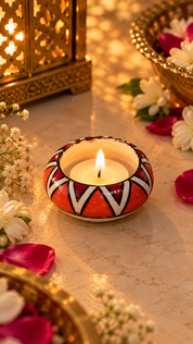 Kumkum Tealight Holder (Set of 2)