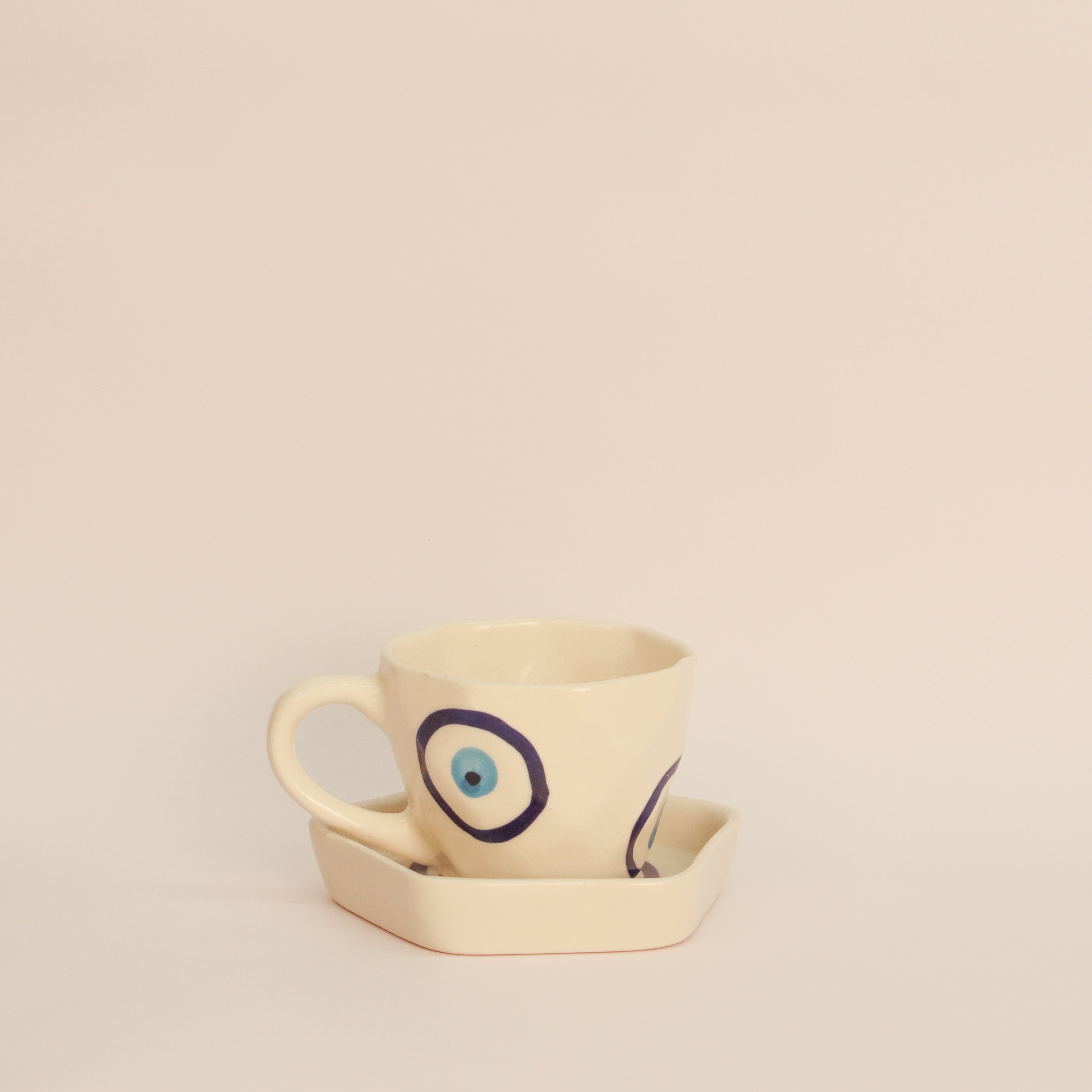 Nazar Not  Cup & Saucer