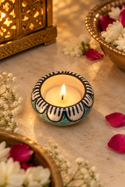 Petal Stripe Tealight Holder(Set of 2)